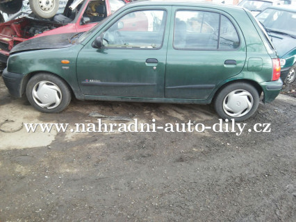 Nissan Micra zelená na díly Plzeň / nahradni-auto-dily.cz