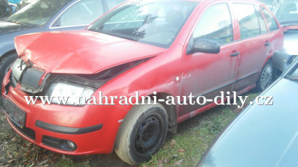 Škoda Fabia combi červená na díly Plzeň / nahradni-auto-dily.cz