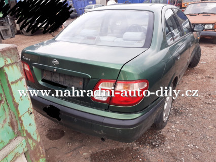 Nissan Almera zelená na náhradní díly Pardubice / nahradni-auto-dily.cz